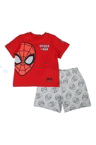 T-shirt e shorts Spider-Man Avengers Marvel  - Bianco, nero, rosso e grigio