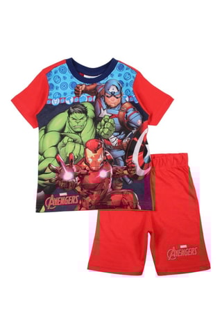 T-shirt e shorts Avengers Marvel  - Bianco, rosso, blu e verde