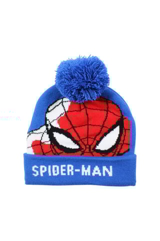 Berretto con pompon Spider-Man Avengers Marvel - Blu