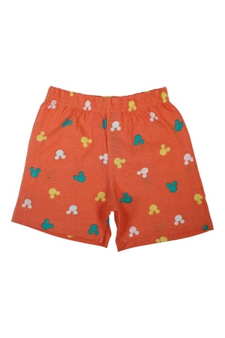 T-shirt e shorts Topolino Disney  - Bianco, verde, giallo e arancione