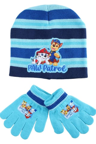 Berretto e guanti Paw Patrol  - Blu