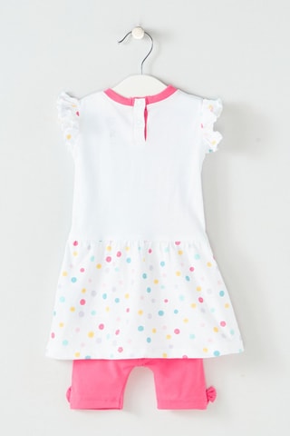 Abito e shorts Minni Disney  - Bianco, nero, blu, giallo e rosa