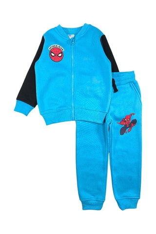Felpa e pantaloni sportivi in pile Spider-Man Avengers Marvel - Blu