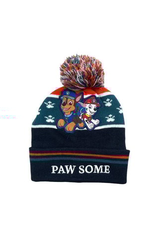 Berretto con pompon Chase e Marshall Paw Patrol  - Blu