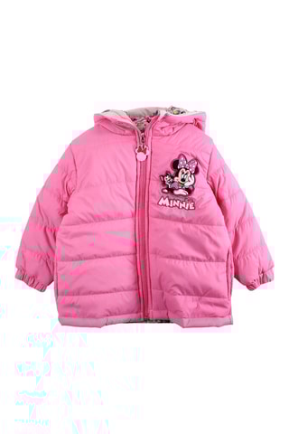 Piumino con cappuccio Minni Disney  - Rosa