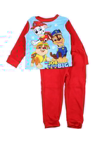 Pigiama in pile Paw Patrol  - Rosso e blu