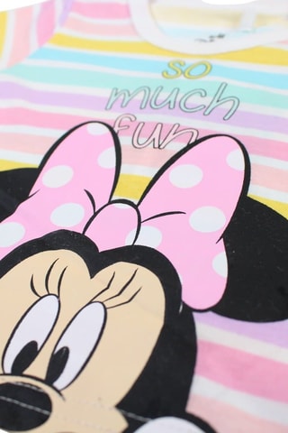 T-shirt e shorts Minni Disney  - Nero, blu, giallo e rosa