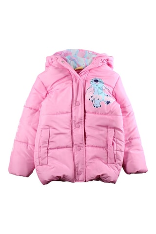 Piumino matelassé con cappuccio Lilo & Stitch Disney - Rosa