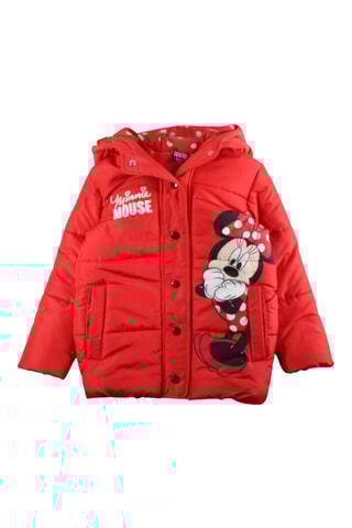 Piumino matelassé con cappuccio Minni Disney - Rosso