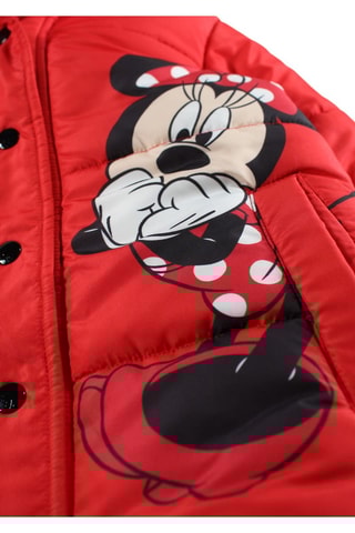 Piumino matelassé con cappuccio Minni Disney - Rosso