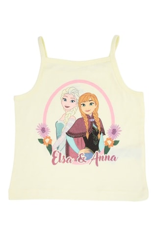 Canotta e shorts Elsa e Anna Frozen Disney  - Beige e viola