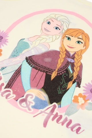 Canotta e shorts Elsa e Anna Frozen Disney  - Beige e viola