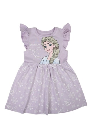 Abito Elsa Frozen Disney - Blu, viola, rosa e grigio