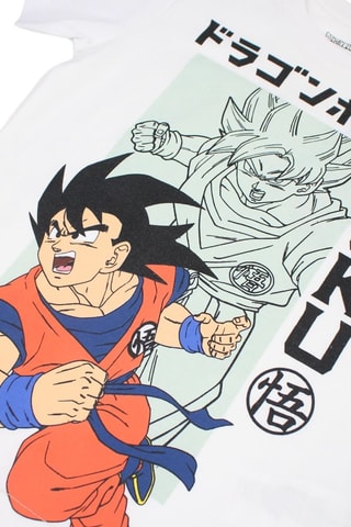 T-shirt e shorts Goku Dragon Ball Z - Bianco e nero