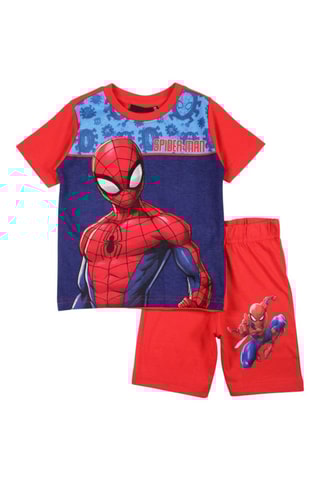 T-shirt en Short Spider-Man Avengers Marvel - Rood - Zwart, rood en blauw