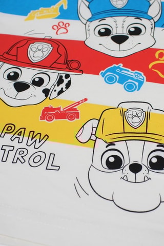 T-shirt en Short Paw Patrol - Oranje en Wit - Wit, blauw, geel en oranje