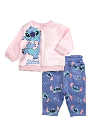 Felpa e pantaloni in pile Stitch Lilo et Stitch Disney  - Bianco, blu e rosa