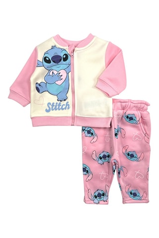 Felpa e pantaloni in pile Stitch Lilo et Stitch Disney  - Rosa