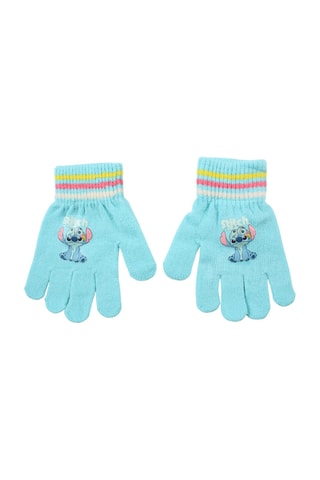 Berretto con pompon e guanti Stitch Lilo & Stitch Disney  - Blu