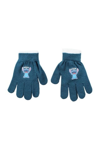 Berretto con pompon e guanti Stitch Lilo & Stitch Disney  - Blu