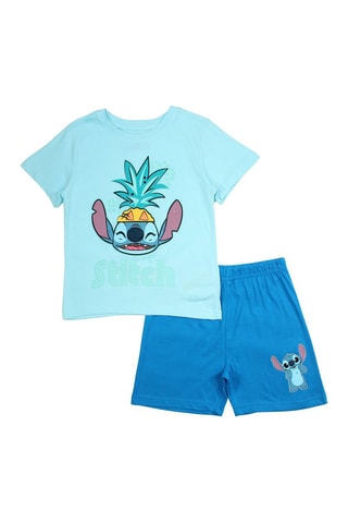 T-shirt en Short Lilo en Stitch Disney - Blauw - Blauw