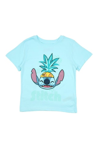 T-shirt en Short Lilo en Stitch Disney - Blauw - Blauw