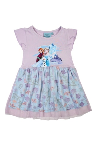 Abito Frozen Disney  - Bianco, blu e viola
