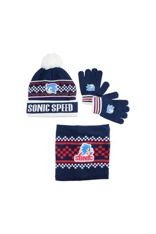 Set Sonic accessori 3 pezzi  - Blu