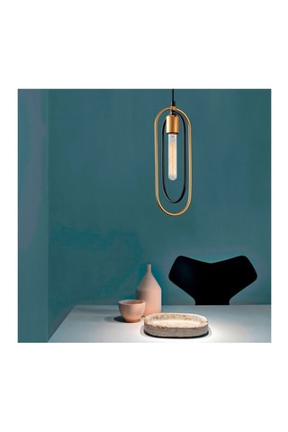 Suspension Cerco - Noir et doré