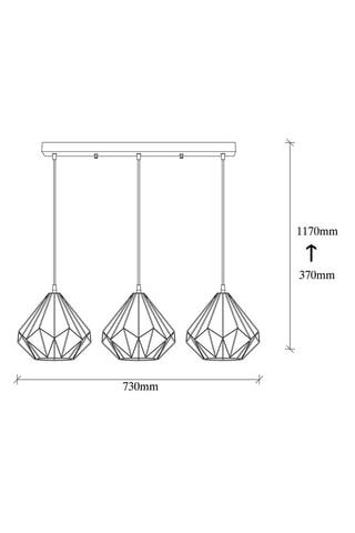 Suspension Diamond - Noir