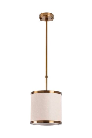 Suspension Way - Blanc et doré - 40 W