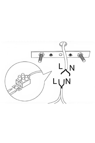 Suspension Valiz - Noir et beige - 4 x 100 W