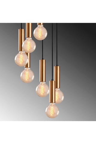 Suspension Tempo - Doré - 7 x 40 W