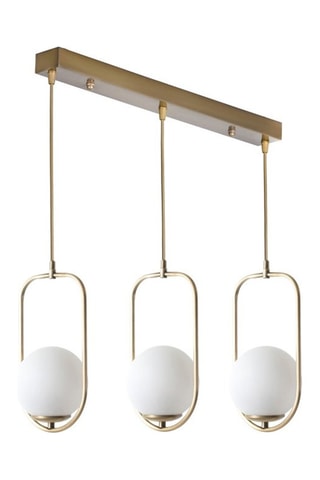 Suspension - Blanc et cuivré - 60 W