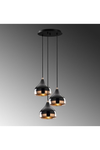 Suspension Yildo - Noir - 3 x 40 W