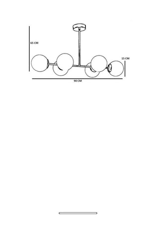 Suspension - Doré - 6 x 40 W