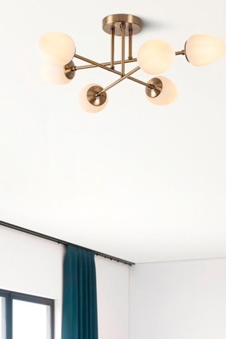 Plafonnier Camflo - Bronze - 6 x 15 W