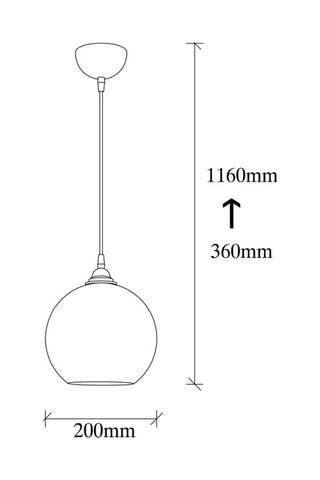 Suspension Gold - Noir et doré