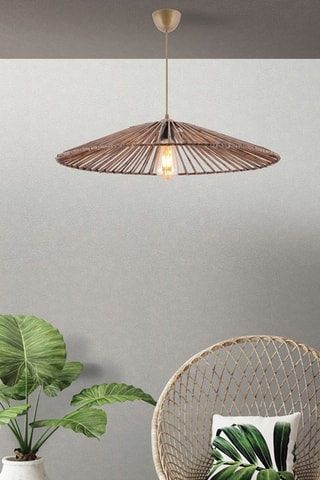 Suspension en bambou - Naturel