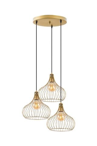 Suspension Teldamla - Doré brillant - 3 x 40 W