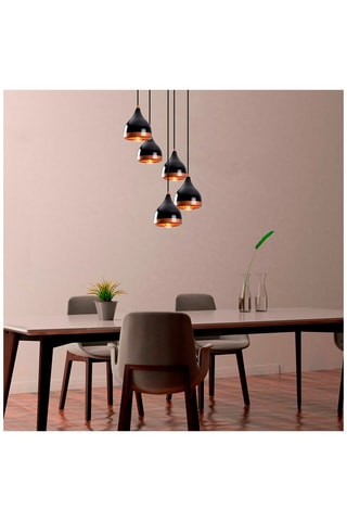 Suspension Yildo - Noir - 5 x 100 W