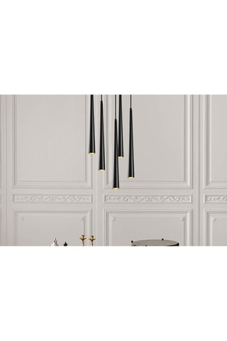 Suspension LED Ugur - Noir - 5 x 3 W