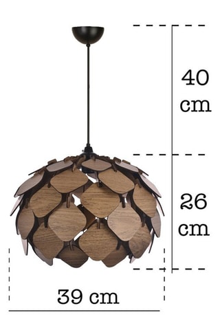 Suspension UAV011 - Marron foncé - 60 W