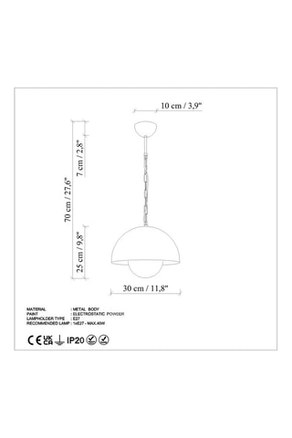 Suspension - Orange - 40 W
