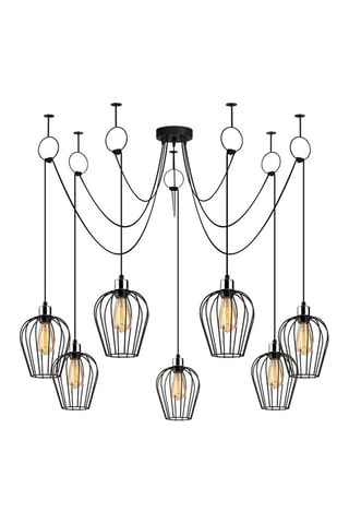 Suspension Tel - Noir - 7 x 100 W