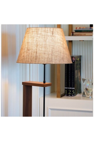 Lampadaire en bois Ayd - Naturel - 60 W - 150 cm
