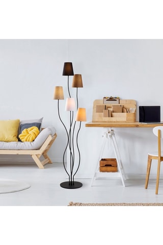 Lampadaire Bonibon - Noir et marron