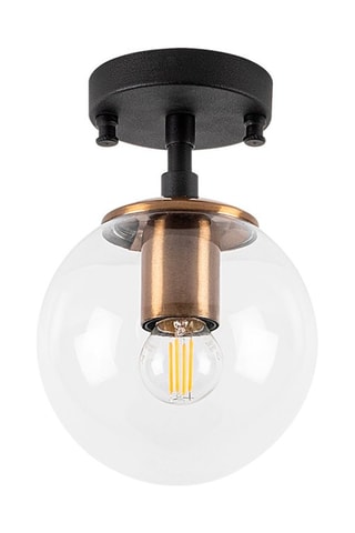 Plafonnier Atmaca - Noir et blanc - 15 W