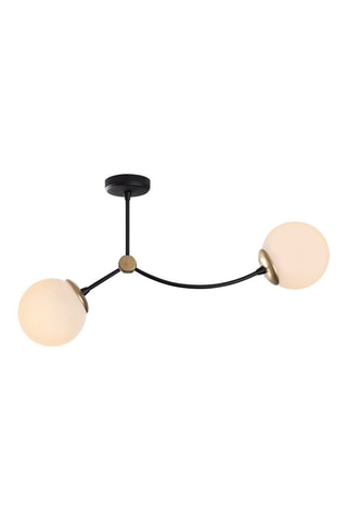 Suspension Kromozom 1011 - Blanc et noir - 2 x 40 W