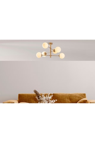 Plafonnier Arge - Doré - 6 x 40 W